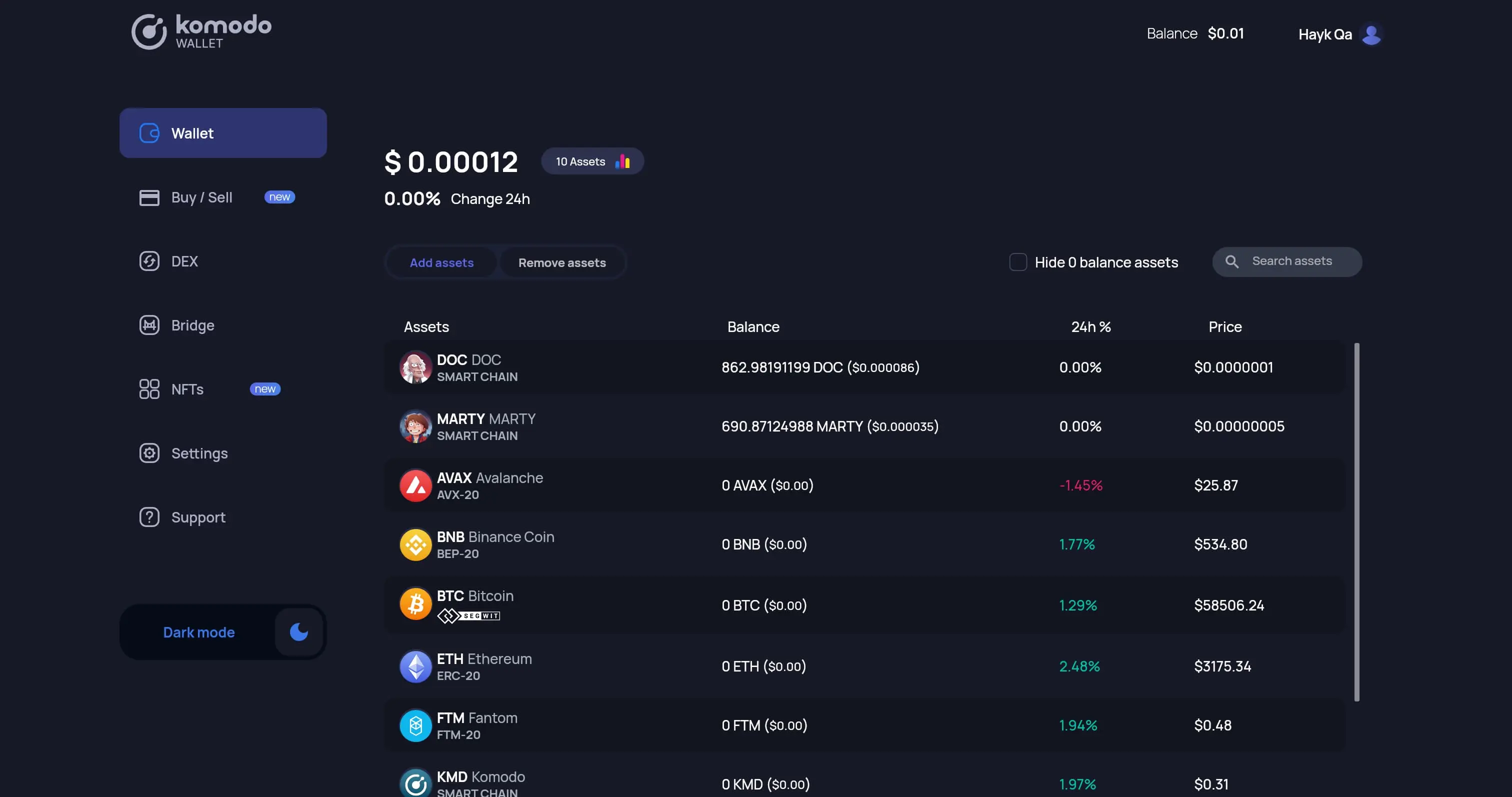  How to Withdraw/Send Funds in Komodo Web Wallet